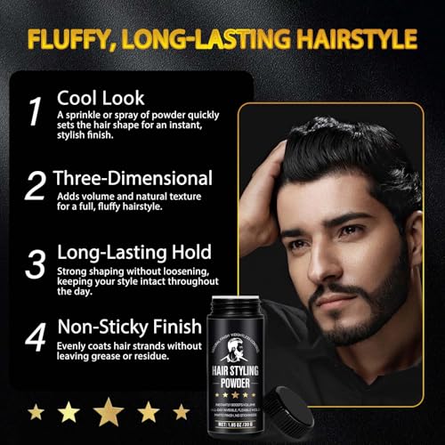 Hair Texture Powder for Men 30g - Matte Finish, Volumizing
