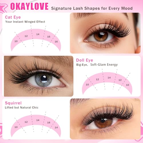 Sulv Lash Clusters 144pcs - D Curl Eyelash Extensions 8-20mm