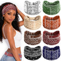 Awumbuk 8 Pack Wide Headbands for Women - Non-Slip, Moisture-Wicking