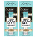 L'Oreal Paris Magic Root Permanent Hair Color Kit - 2 Black, Pack of 2
