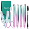 7-Piece Eyebrow Tweezers Set with Scissors & Razor