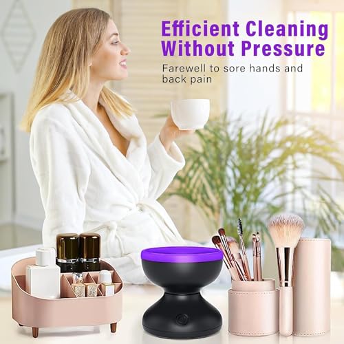 Electric Makeup Brush Cleaner Machine - USB Automatic Deep Clean