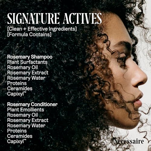 Nécessaire Rosemary Hair Duo Set with Shampoo & Conditioner - 16.9 Fl Oz (Pack of 2)