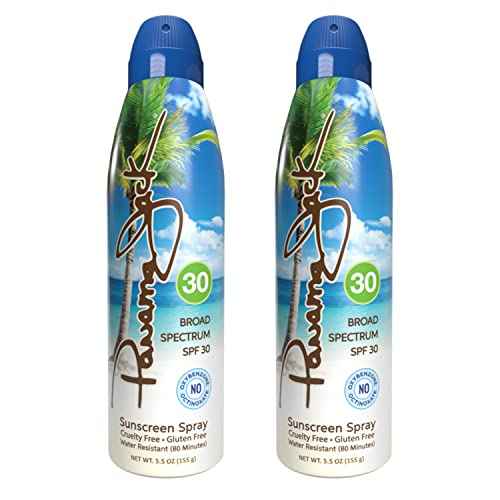 Continuous Spray Sunscreen - SPF 30, Broad Spectrum UVA/UVB Protection, PABA, Paraben, Gluten & Cruelty Free, Water Resistant (80 Minutes), 5.5 OZ
