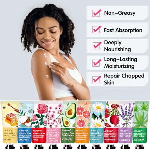 36 Pack Body Lotion for Women Dry Skin,Easter Basket Stuffers,Mothers Day Gifts for Mom,Teacher Appreciation Gifts,Nurse Week Gifts for Women,Coworkers,Natural Travel Size Lotion with Shea Butter