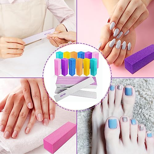 Nail File and Buffer Set 24-Piece for Acrylic & Natural Nails