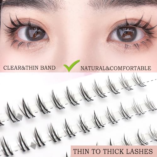 Bottom Lash Clusters 90Pcs DIY Eyelash Extension 7mm