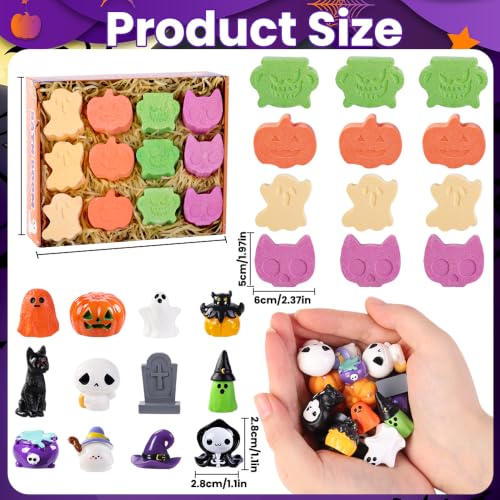 Halloween Bath Bombs with Toys - 12 Pack Fizzy Set for Kids