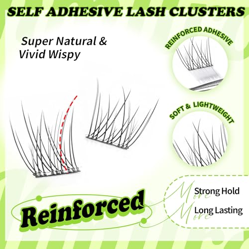 Self Adhesive Eyelashes 10-14mm Mixed Lengths 120Pcs