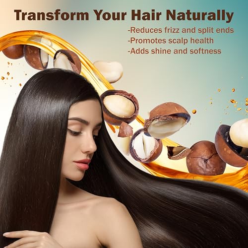 Plant Guru Macadamia Nut Oil 8 fl. oz. Cold Pressed 100% Pure Natural Carrier ? Skin, Face, Body, and Hair Moisturizer. Ideal for DIY Creams, Lotions, and Lip Balms