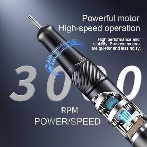 Rechargeable Nail Drill 45,000 RPM, Portable Electric Nail File for Acrylic Gel Polishing and Removal?Nail Dremel Tool for Women, Ideal for Home DIY or Salon, Pink