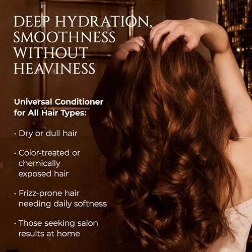 HADAT Hydro Nutrient Nourishing Conditioner ? Professional Salon Formula with Biotin, Sea Minerals & Coconut Oil ? Deep Moisture, Shine & Restoration for Dry, Damaged or Frizzy Hair (8.45 Fl Oz)