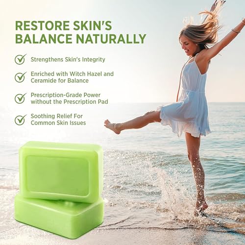 Tea Tree Soap, Relief Soap Bar Infused with Tea Tree Oil, Natural Foot & Body Soaps for Healthy Skin, Addresses Foot Discomfort and Skin Irritations, Gentle Exfoliating Bar Soap for Men Women