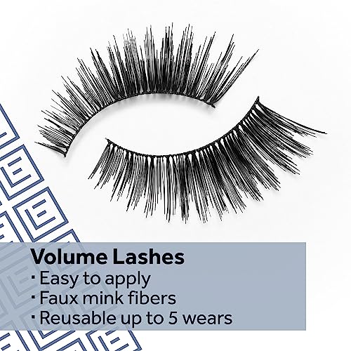 Eylure Naturals Accent 003 & Volume 005 Reusable Lashes Bundle with Glue