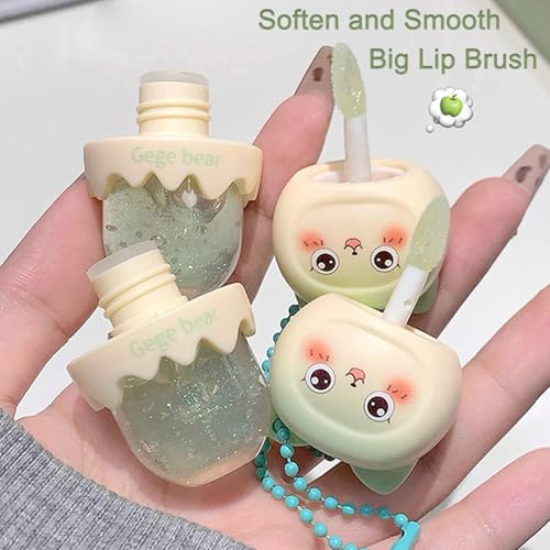 4-Piece Fruit Flavored Lip Gloss Oil Set for Girls