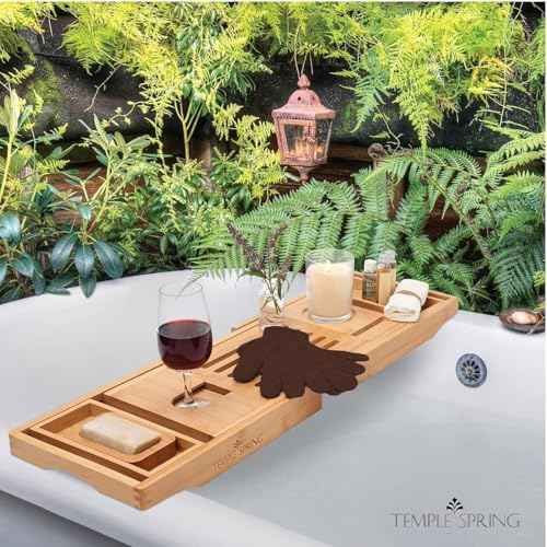 Temple Spring Exfoliating Glove, Rayon Bamboo Exfoliating Body Scrubber, Loofah Washcloth, Exfoliate Loofa Shower Scrubber, Body Exfoliator Scrub, Shower Loofah Bath Sponge - Coffee