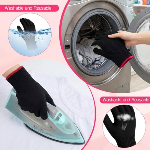 Heat Resistant Gloves for Hair Styling | 3 Pairs