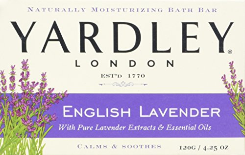 Yardley London English Lavender with Essential Oils Soap Bar, 4.25 oz Bar (Pack of 8)