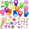 36-Piece Candy Party Favors Set with Stamps & Tattoos