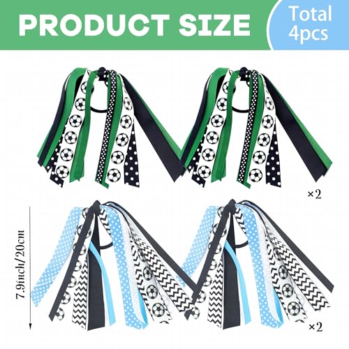 4pc Soccer Hair Accessories - Mexico & Argentina Game Day