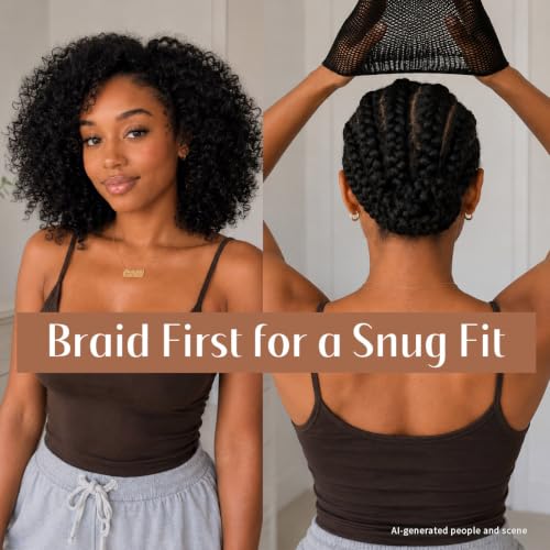 Dreamlover Black Mesh Wig Caps, 3-Pack Breathable Hair Net
