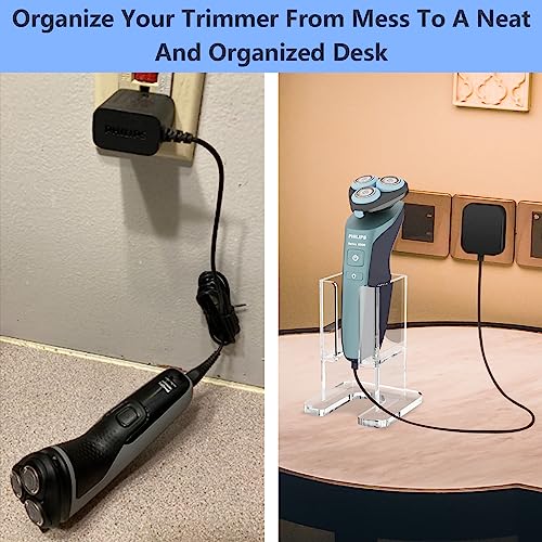 Beautyflier Electric Razor Stand for Philips Norelco Electric Shaver, Acrylic Base Holder for Men Storage Rack Bracket Home Bathroom Accessories, Universal Size