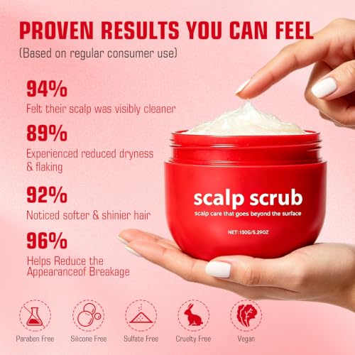 Gentle Scalp Scrub Treatment for Dry, Flaky Scalp - 3.4 Fl Oz