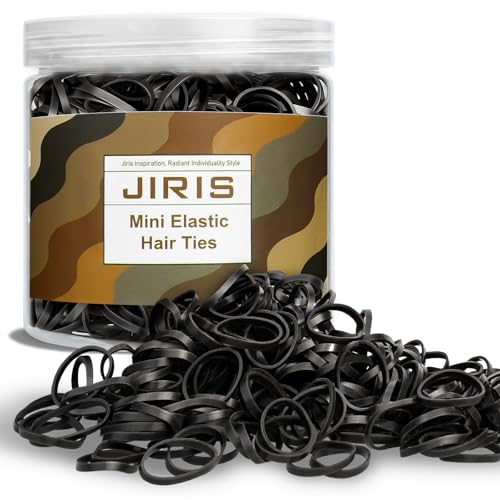 Black Mini Rubber Bands 1000pcs - Hair, Craft, Office Use, Invisible Strong Hold