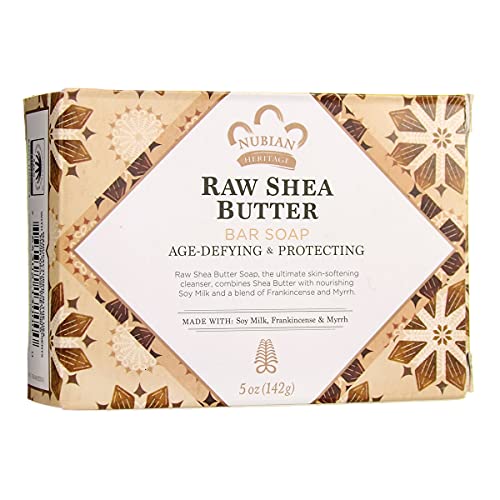 Nubian Heritage Raw Shea Butter Bar Soap 5 Ounce
