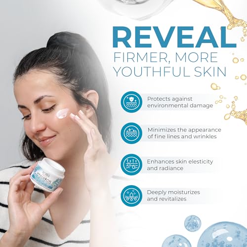 Hyaluron & Amber Algae Anti-Aging Day and Night Cream with Micro-Collagen and Hyaluronic Acid for Age 40 and Above - 50 ml