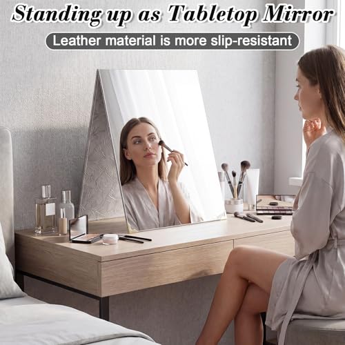 Gray Collingmill 3-Way Foldable Full Length Travel Mirror with Handle