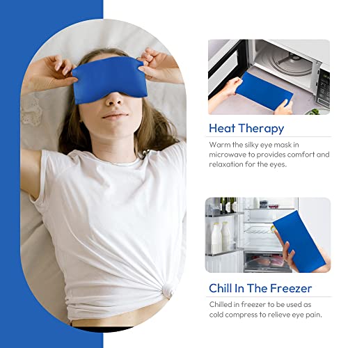 Lavender Eye Pillows for Yoga & Meditation, Weighted Eye Compress – 2 Pack