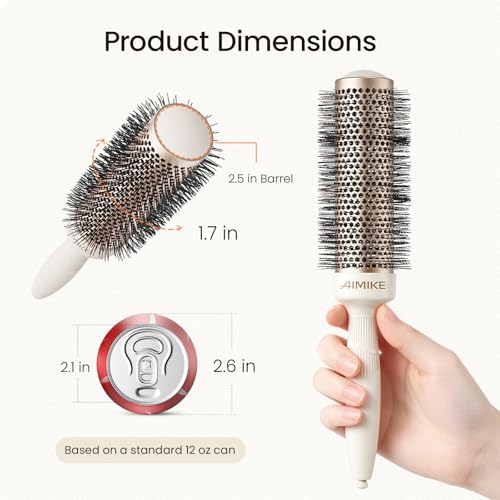 AIMIKE NaturaVol PLUS 1.7" Round Brush for Blow Out