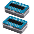 2Pcs Electric Shaver Oil Box ? Professional Hair Trimmer Lubricant Sponge for Home, Salon & Barber Use ? Portable Clipper Dip Oil Box for Hair Styling