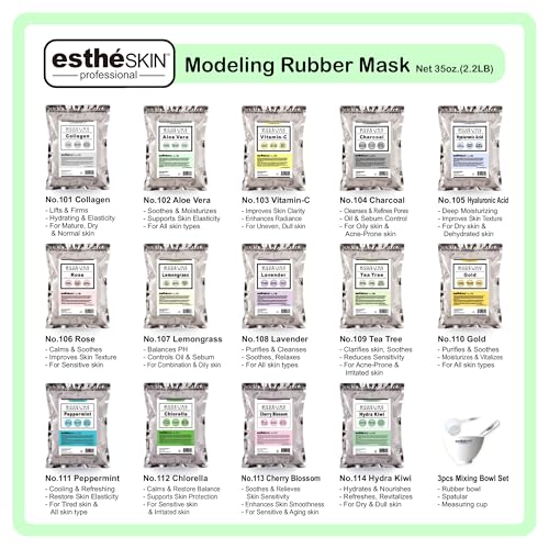 No.105 Hyaluronic Acid Modeling Mask Powder for Professional Facial Treatment, 35 Oz. (2 pack)