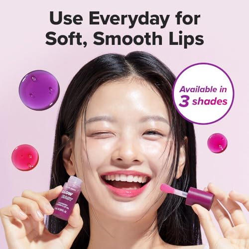 I DEW CARE Lip Gloss - Glow Easy Raspberry | Jojoba Seed Oil, Vitamin C, Pigmented Glossy Stain, Hydrating, Korean Makeup, Pink Color, Moisturizing, Nourishing, 0.12 FL Oz
