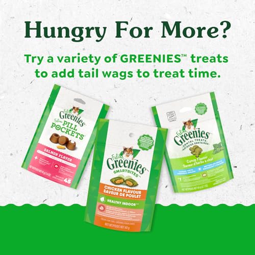 FELINE GREENIES SMARTBITES HEALTHY INDOOR Natural Treats for Cats, Chicken Flavor, 2.1 oz. Pouch