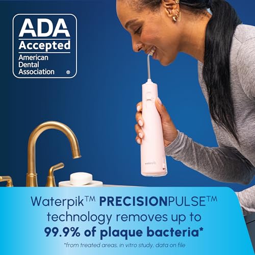 Waterpik Cordless Pulse 3100 Pink Rechargeable Water Flosser - Portable & Shower Safe
