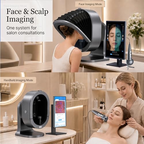 AI Skin Analyzer with UV Light & Scalp Viewer