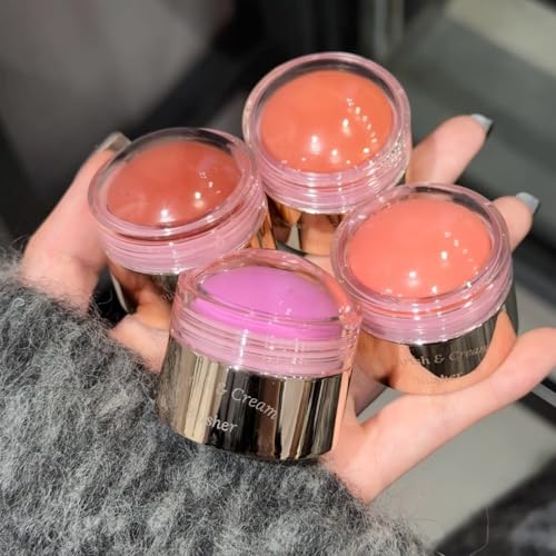Cream Blush Stick Set 4 Colors - Buildable, Waterproof, Long-Lasting