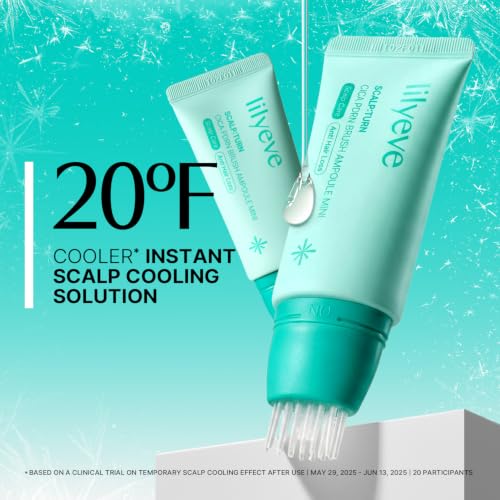 lilyeve Cica PDRN Scalp Serum with Brush for Itchy Dry Scalp