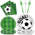 Soccer Party Supplies Set for 25 Guests | Plates & Napkins