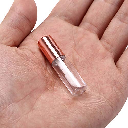 25 Pack 1.2mL Empty Lip Gloss Tubes with Caps & Inserts