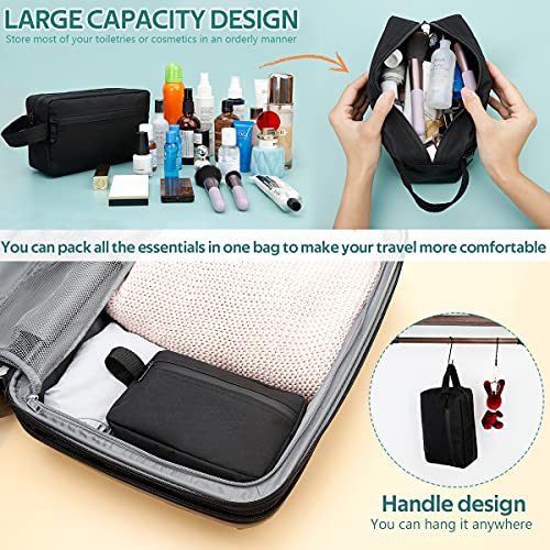 FUNSEED Water-Resistant Travel Toiletry Bag with Divider