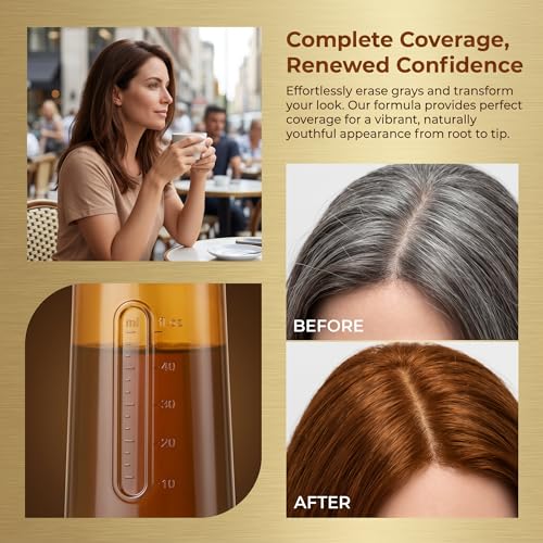 Hair Dye Cream with Comb Applicator - Ash Brown