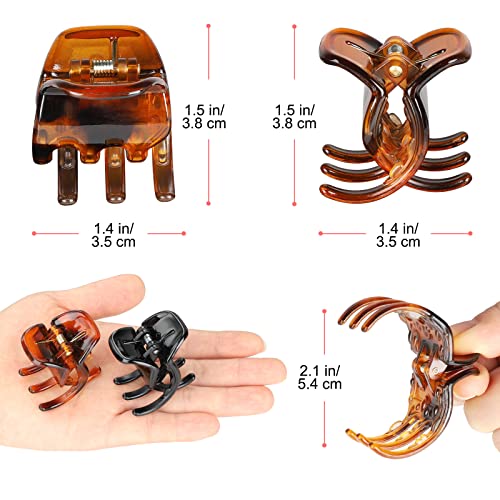 Morhom Hair Claw Clips 6-Pack for Thick & Medium Hair