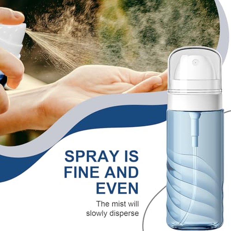 2 Pack 2oz Fine Mist Spray Bottles, TSA Travel Size Refillable