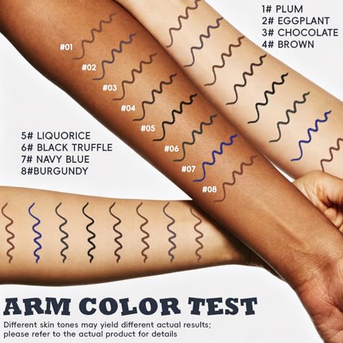 Gloomix Black Truffle 24HR Waterproof Eyeliner Pencil - Long-Lasting, Precise, Smudge-Proof Makeup