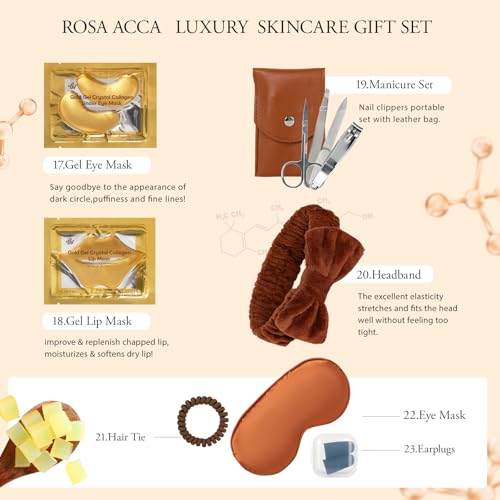32 Piece Coconut Skincare Spa Gift Set for Women