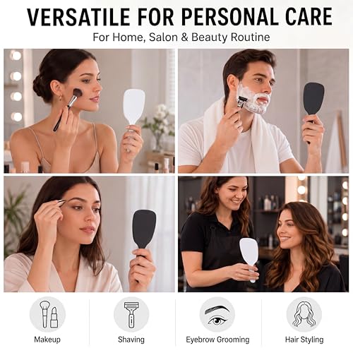 Hicarer 16 Pc Handheld Makeup Mirrors with Handle, Travel Size